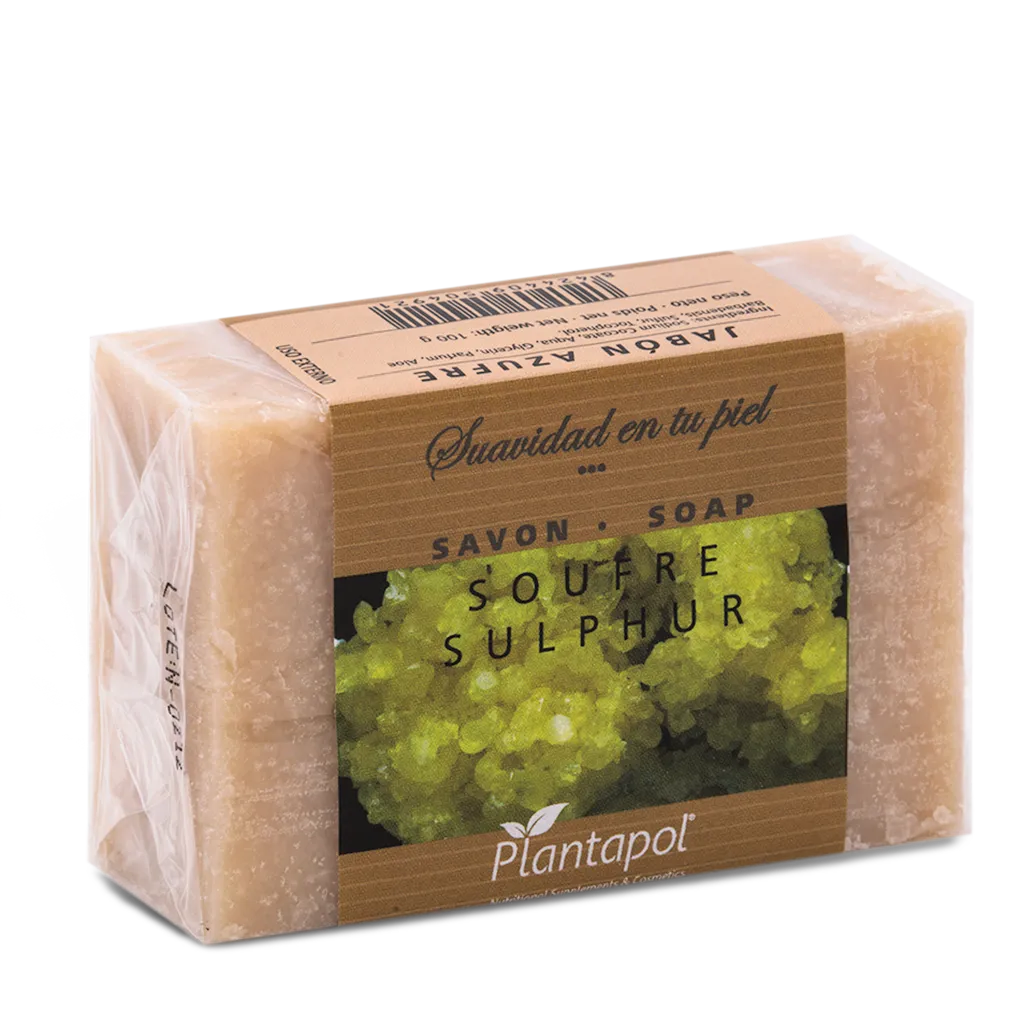 Jabón natural de azufre 100 g