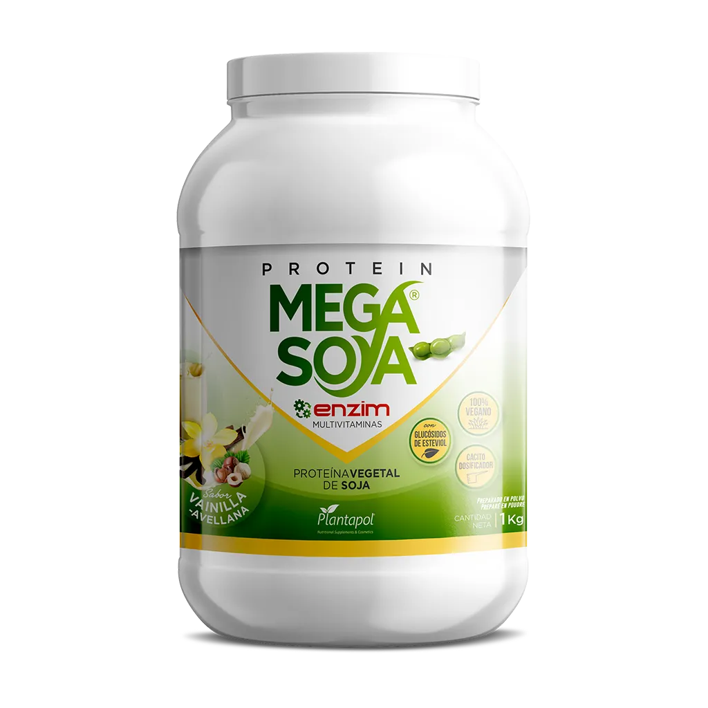 Proteín Mega Soya (proteína de soja Vainilla-Avellana) 1 kg