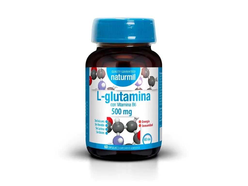L-Glutamina 500mg 60 Cápsulas