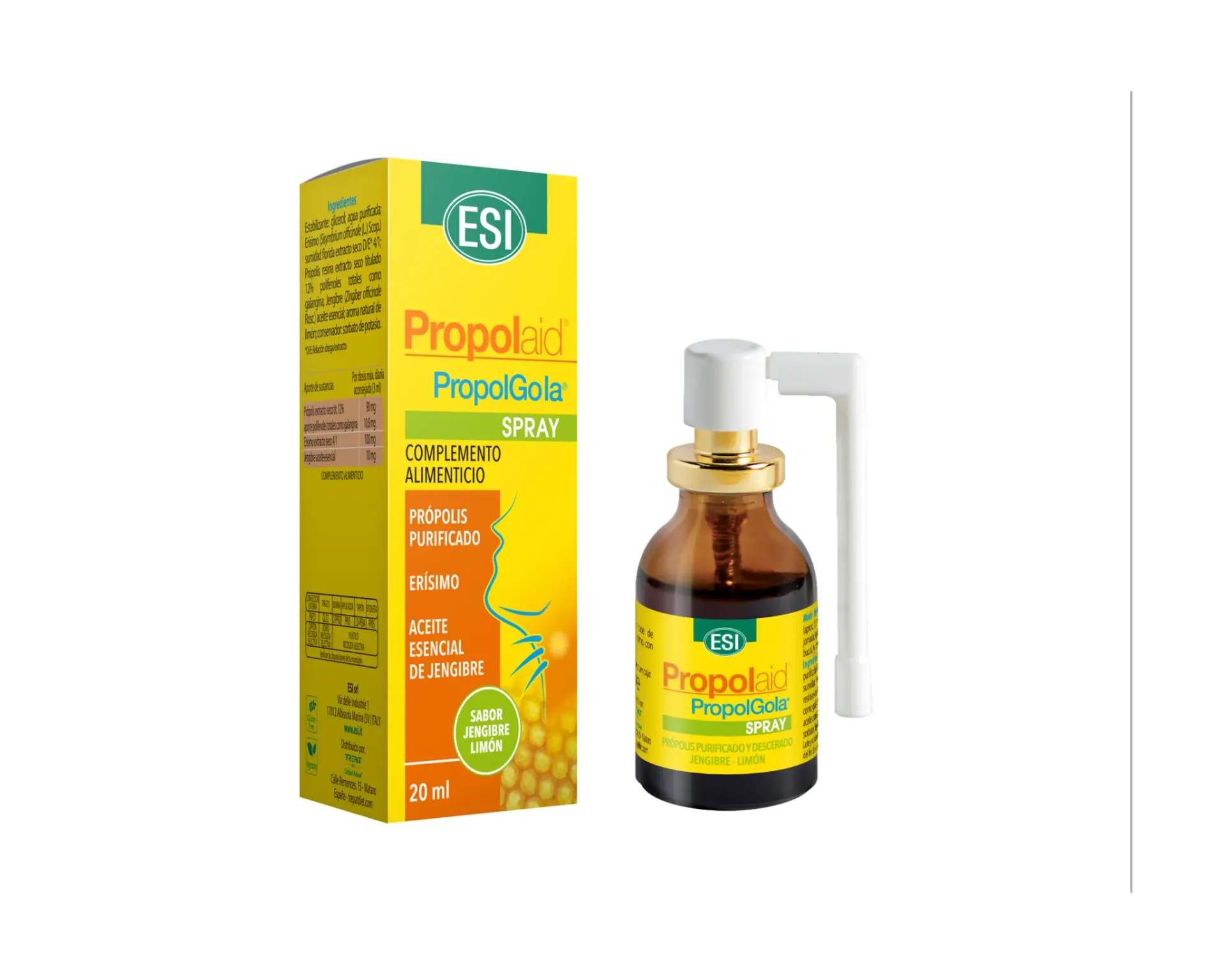 Propolaid Propolgola Spray sabor Limón y Jengibre