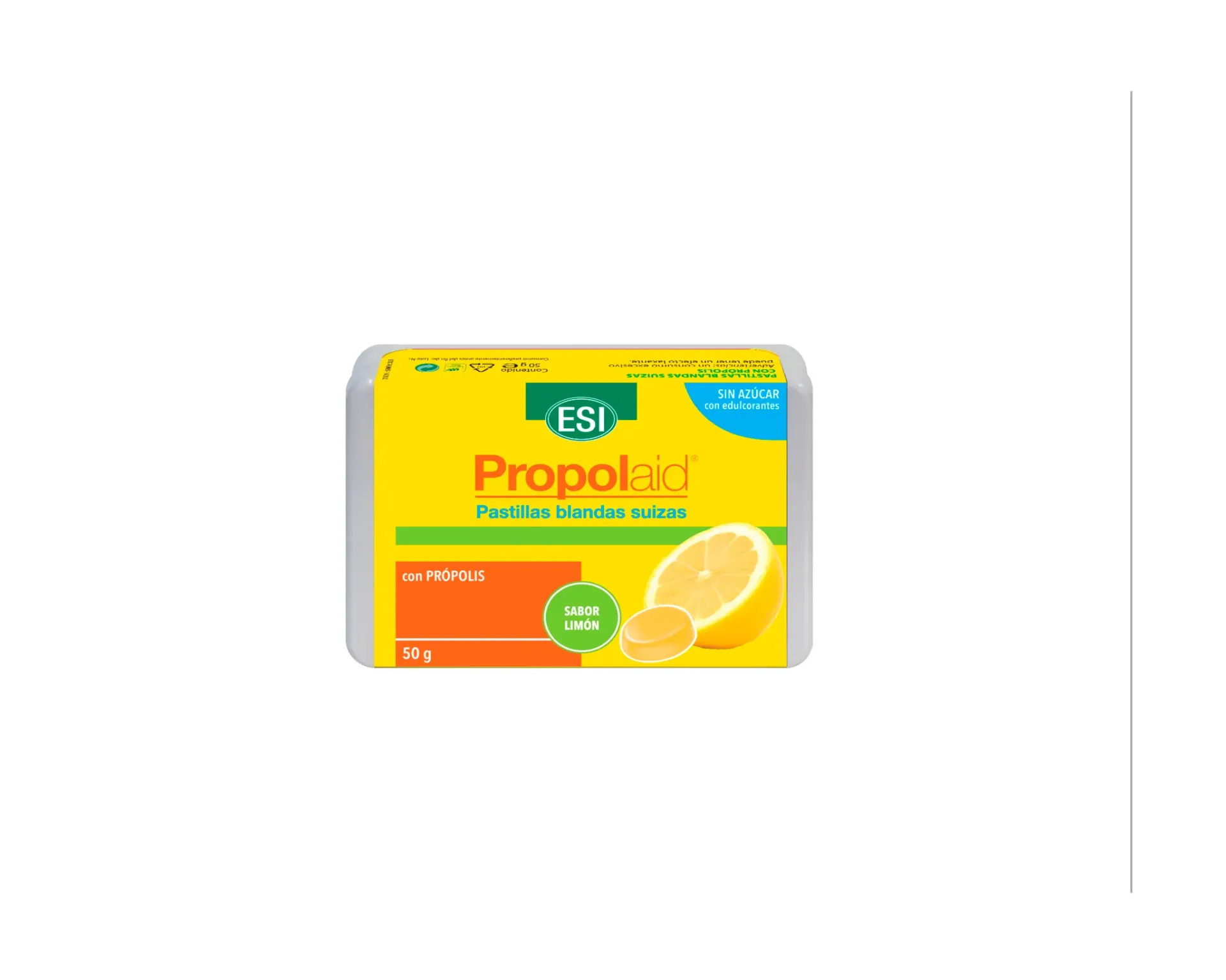 Propolaid Pastillas blandas Suizas – Limón Caramelos de Propóleo con sabor a Limón para la garganta